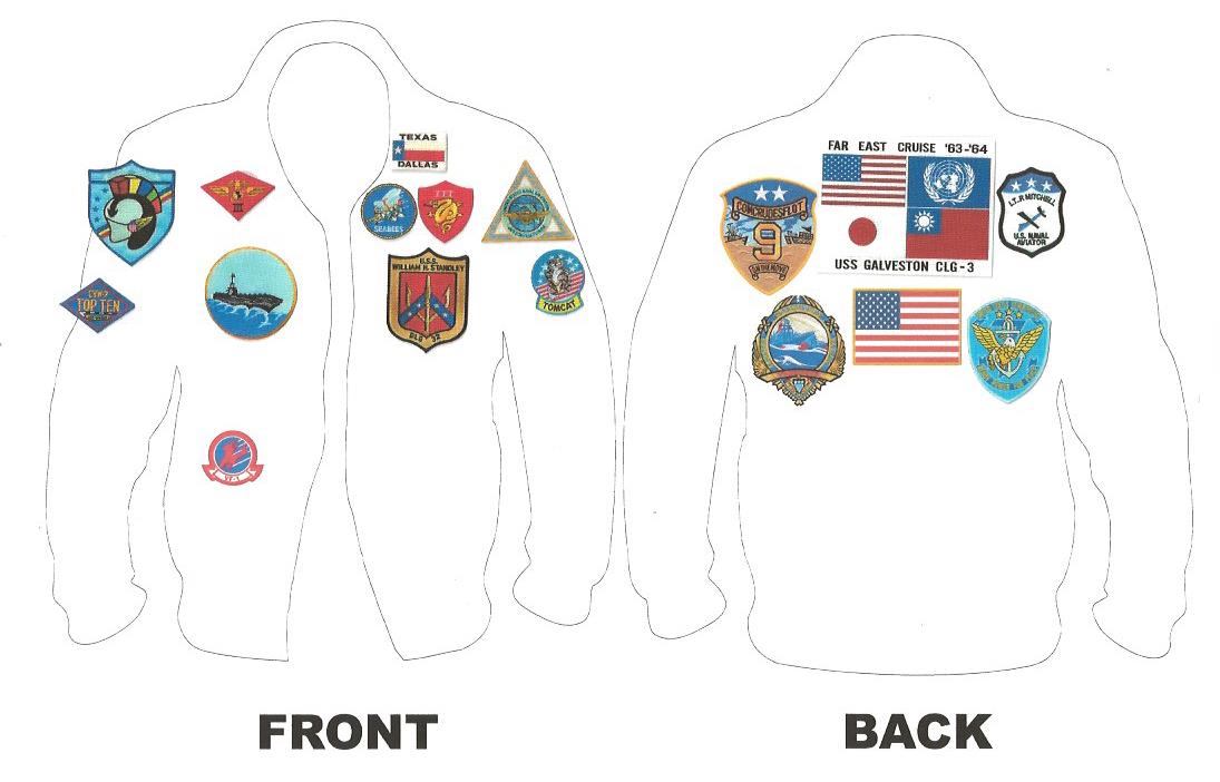 1:6 scale “Top Gun” Maverick's Jacket Patch Set (17 patches)